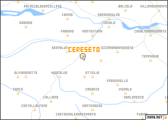 map of Cereseto