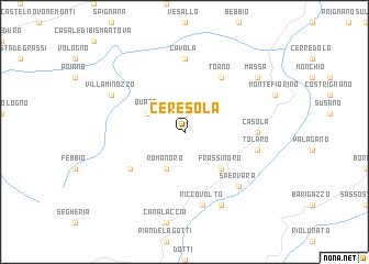 map of Ceresola