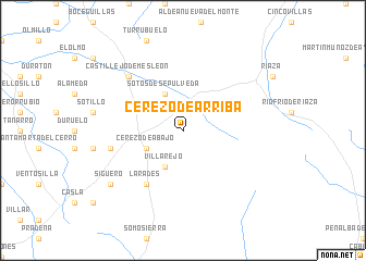 map of Cerezo de Arriba