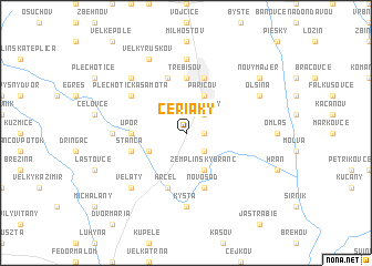 map of Čeriaky