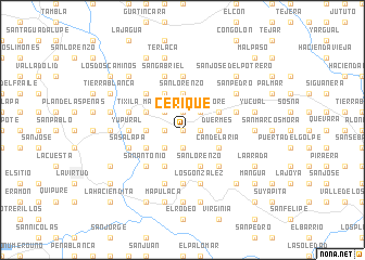 map of Cerique