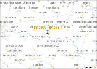 map of Cerisy-la-Salle