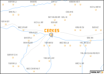 map of Çerkeş