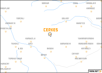 map of Çerkeş