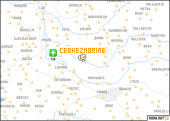 map of Çerkez-Morinë