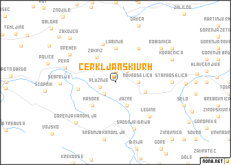 map of Cerkljanski Vrh