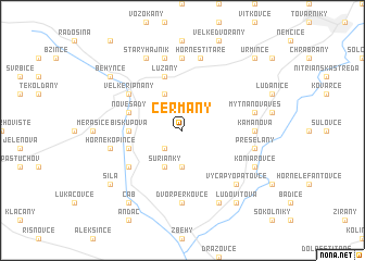 map of Čermany