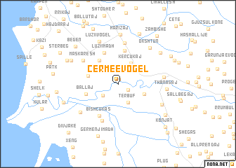 map of (( Çermë e Vogël ))