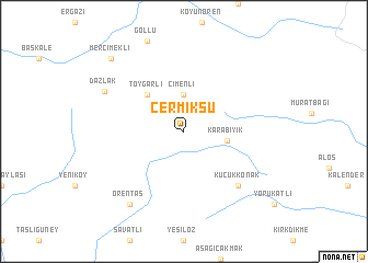 map of Çermiksu