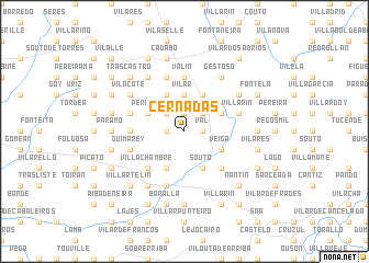 map of Cernadas