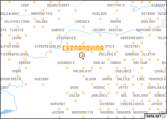 map of Černá Novina