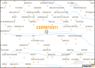 map of Cernăteşti