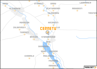 map of Cernetu