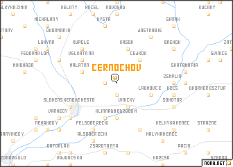 map of Černochov