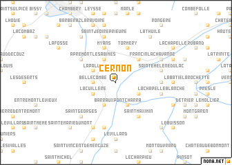 map of Cernon