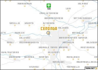 map of Ceronda