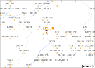 map of Cerová