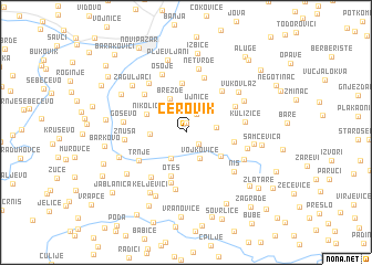 map of Cerovik