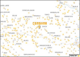 map of Cerovina