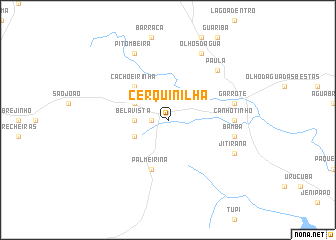 map of Cerquinilha