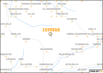 map of Cerredo