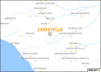 map of Cerretella