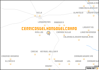 map of Cerricos del Hondo del Campo