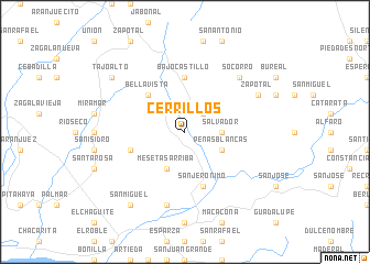 map of Cerrillos