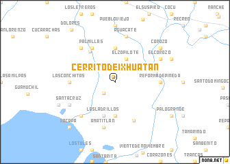 map of Cerrito de Ixhuatán