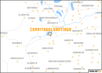 map of Cerrito del Santiago