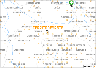 map of Cerrito de Yaste