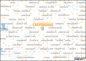 map of Cerro Agudo