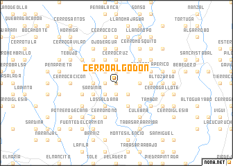 map of Cerro Algodón
