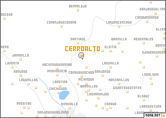 map of Cerro Alto