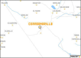 map of Cerro Amarillo