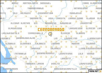 map of Cerro Armado