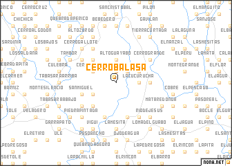 map of Cerro Balasa