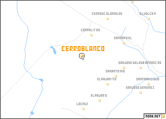 map of Cerro Blanco