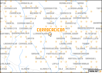 map of Cerro Cacicón