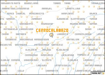 map of Cerro Calabazo