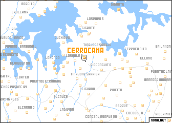 map of Cerro Cama