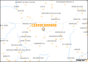 map of Cerro Campana