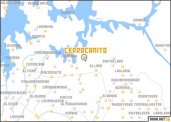 map of Cerro Cañito