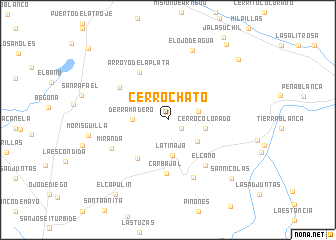 map of Cerro Chato