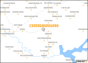 map of Cerro das Pedras