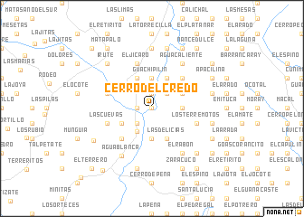 map of Cerro del Credo