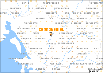 map of Cerro de Miel