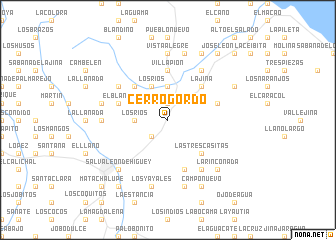 map of Cerro Gordo