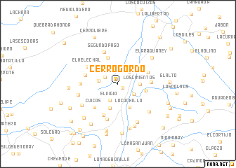 map of Cerro Gordo