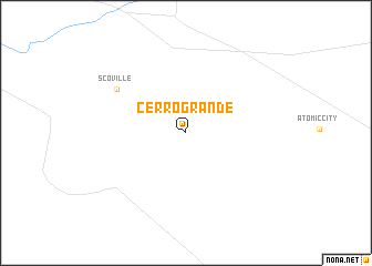 map of Cerro Grande